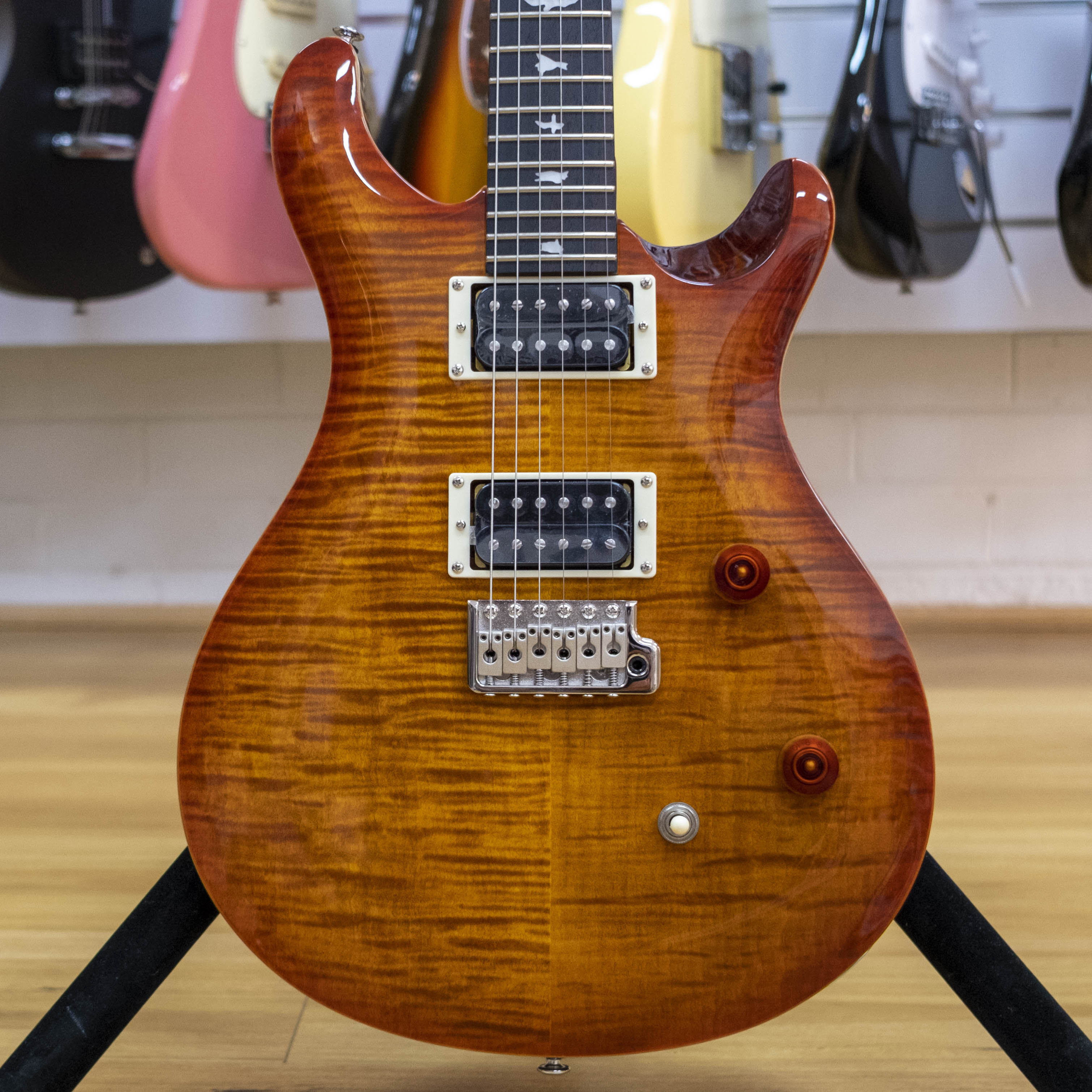 Prs ce 24 on sale violin amber sunburst