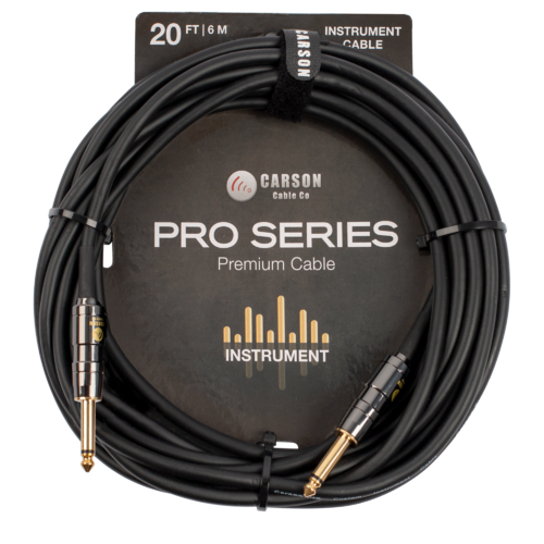 Carson Pro Series 20ft Premium Instrument Cable (Straight to Straight)