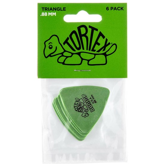 Jim Dunlop .88mm Tortex Triangle Guitar Picks (6-Pack)