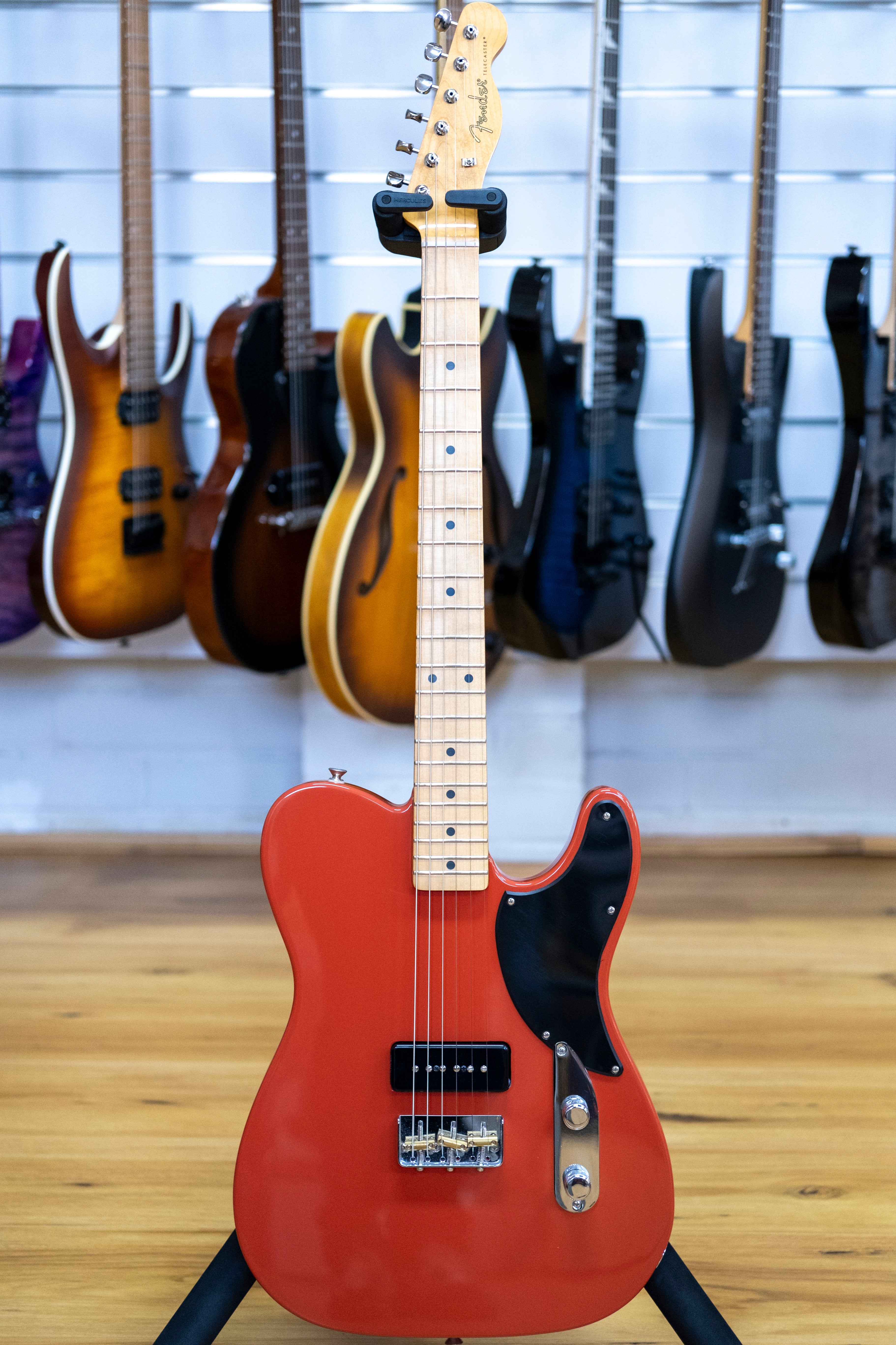 Fender Noventa Telecaster Electric Guitar (Fiesta Red) (Pre-Owned)