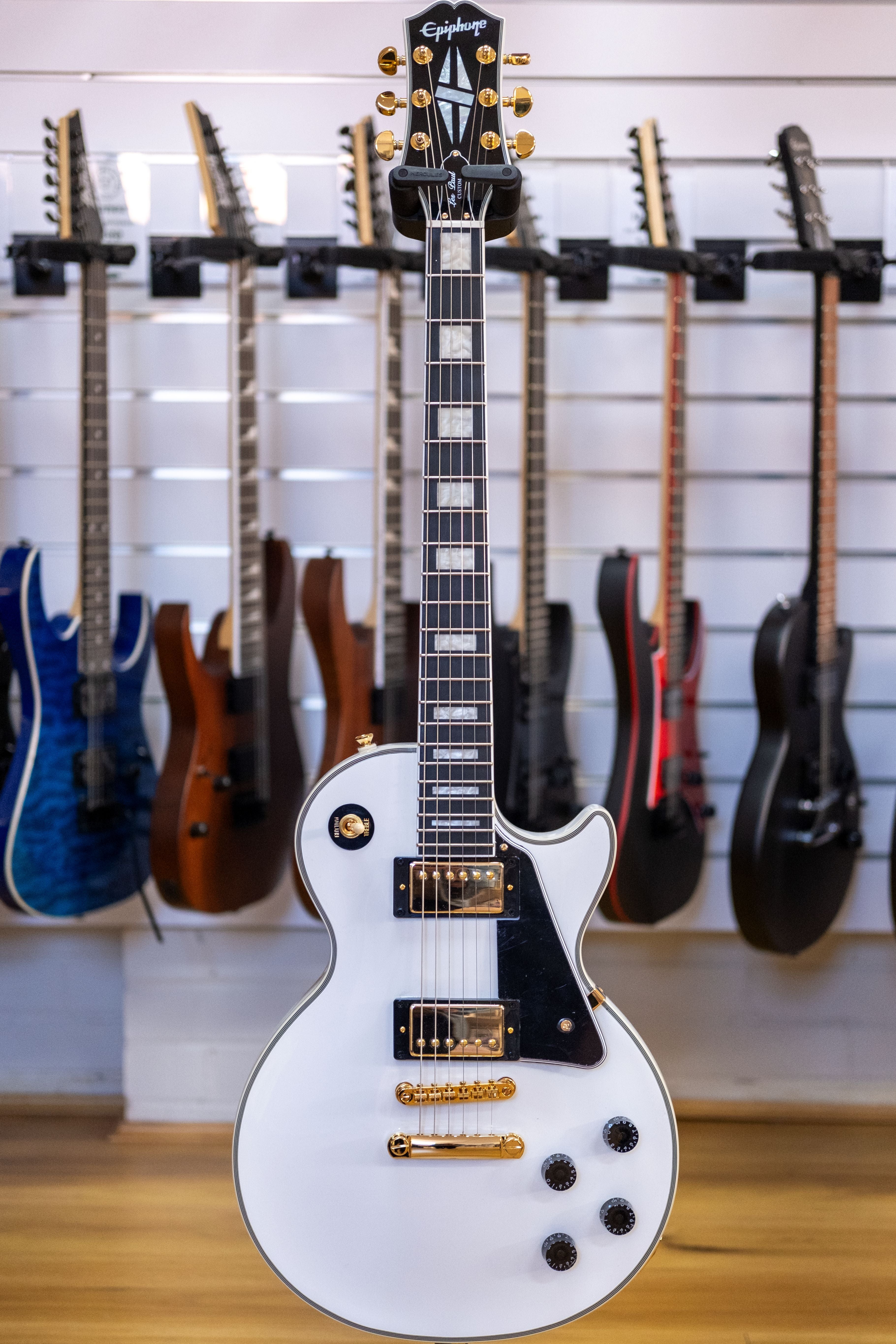 Epiphone Les Paul Custom Electric Guitar (Alpine White)