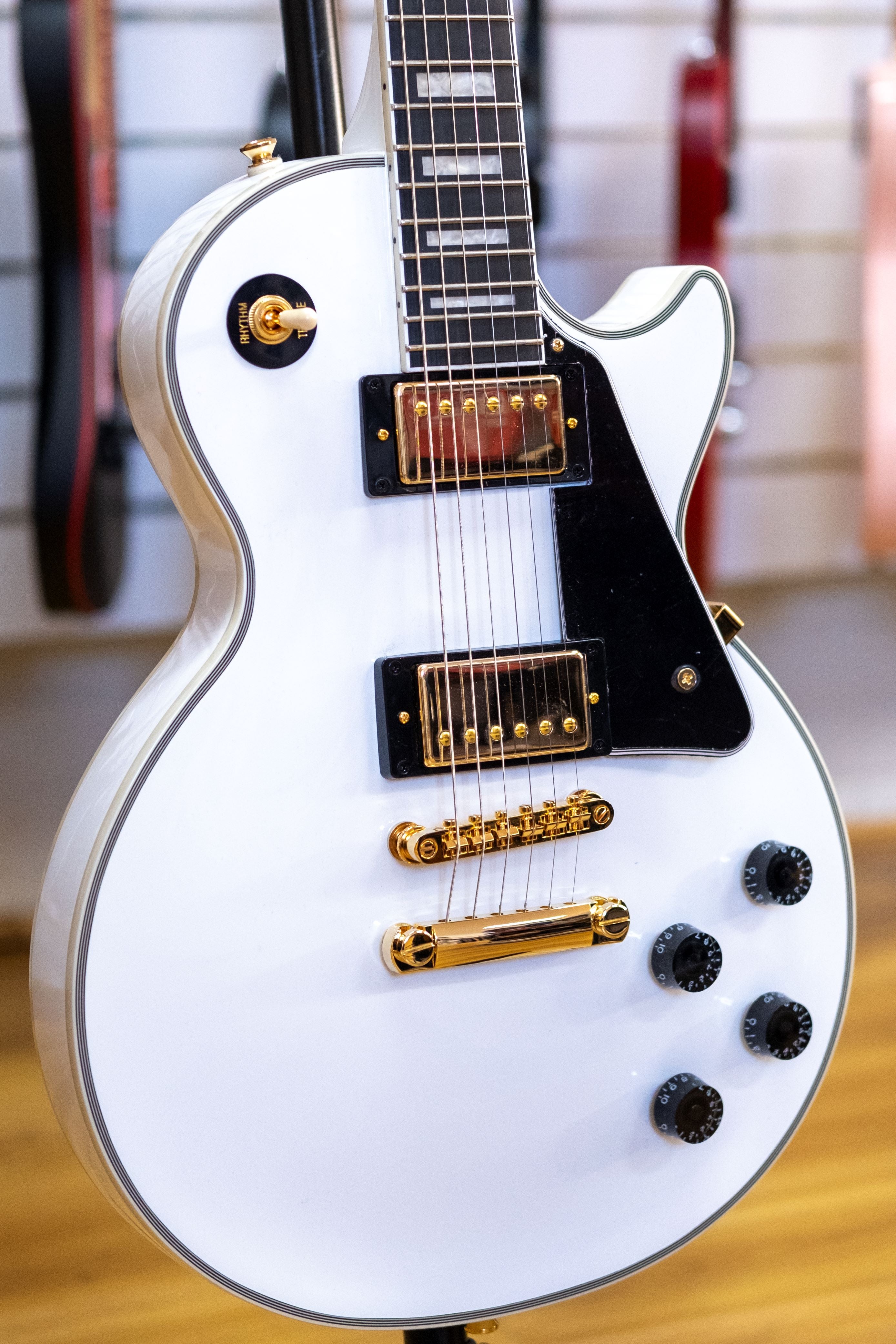 Epiphone Les Paul Custom Electric Guitar (Alpine White)