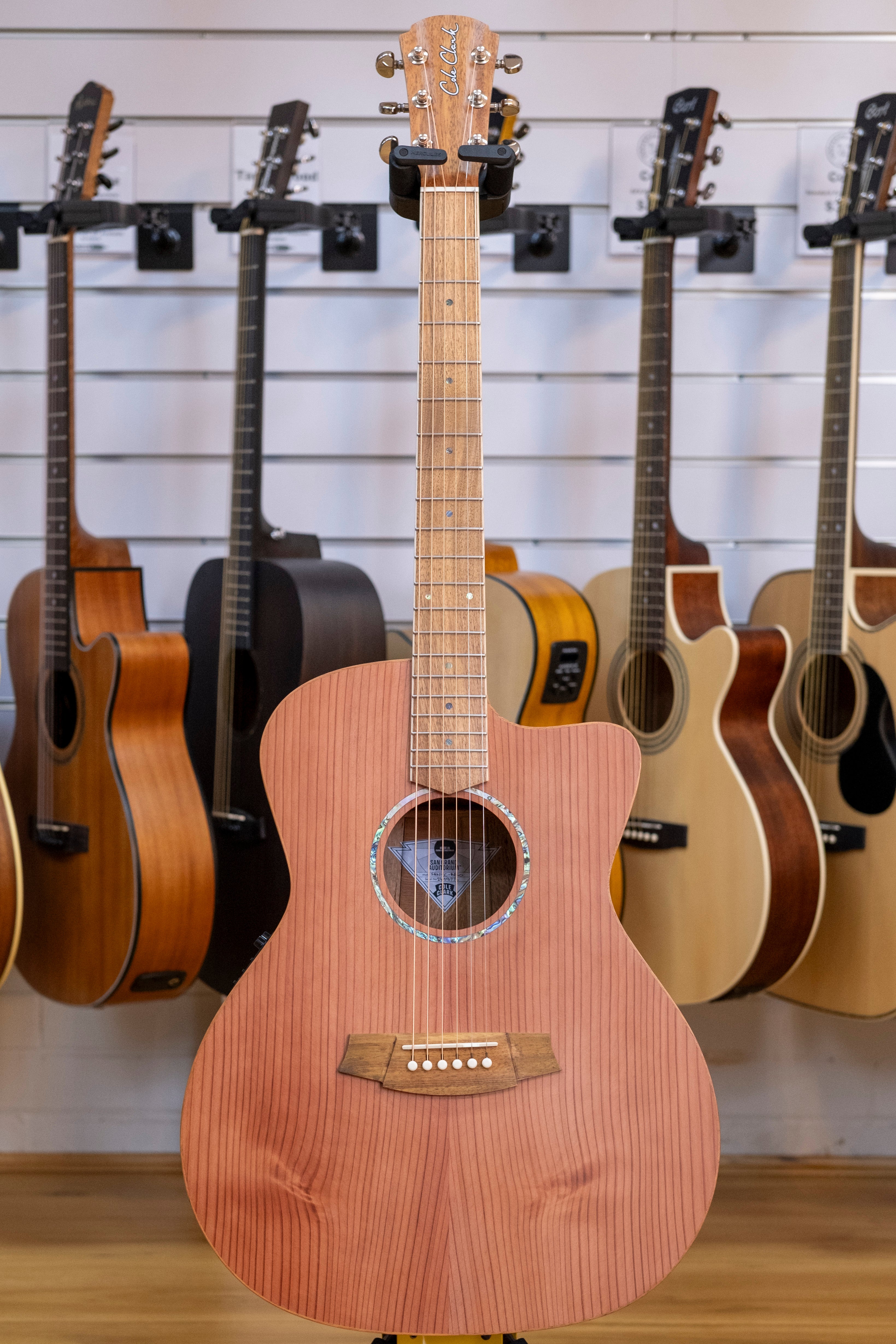 Cole Clark Studio Series Grand Auditorium Acoustic Electric Guitar (Redwood/Silky Oak)