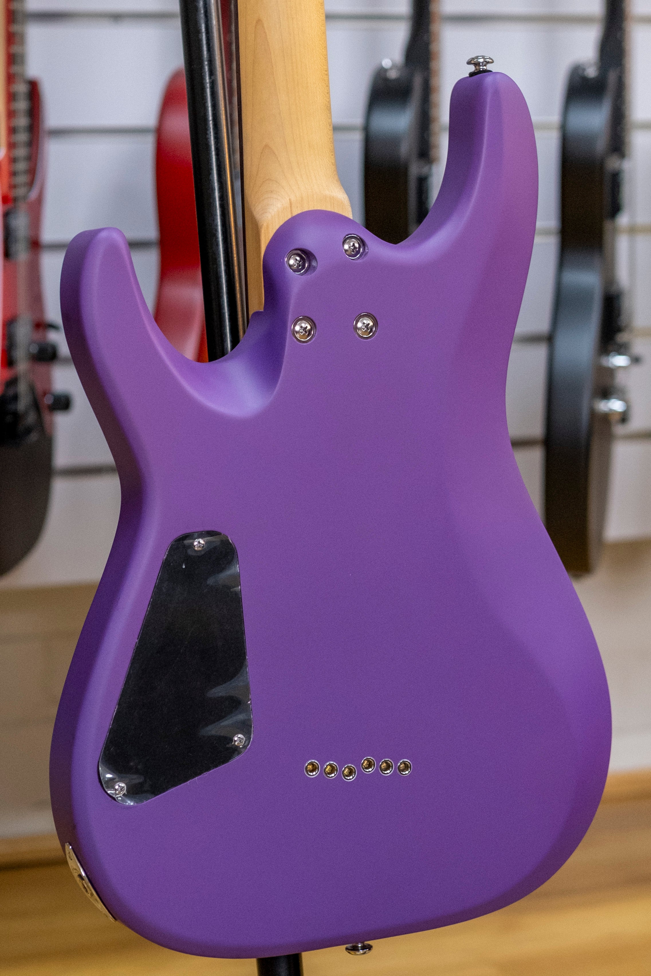 Schecter C-6 Deluxe Electric Guitar (Satin Purple)