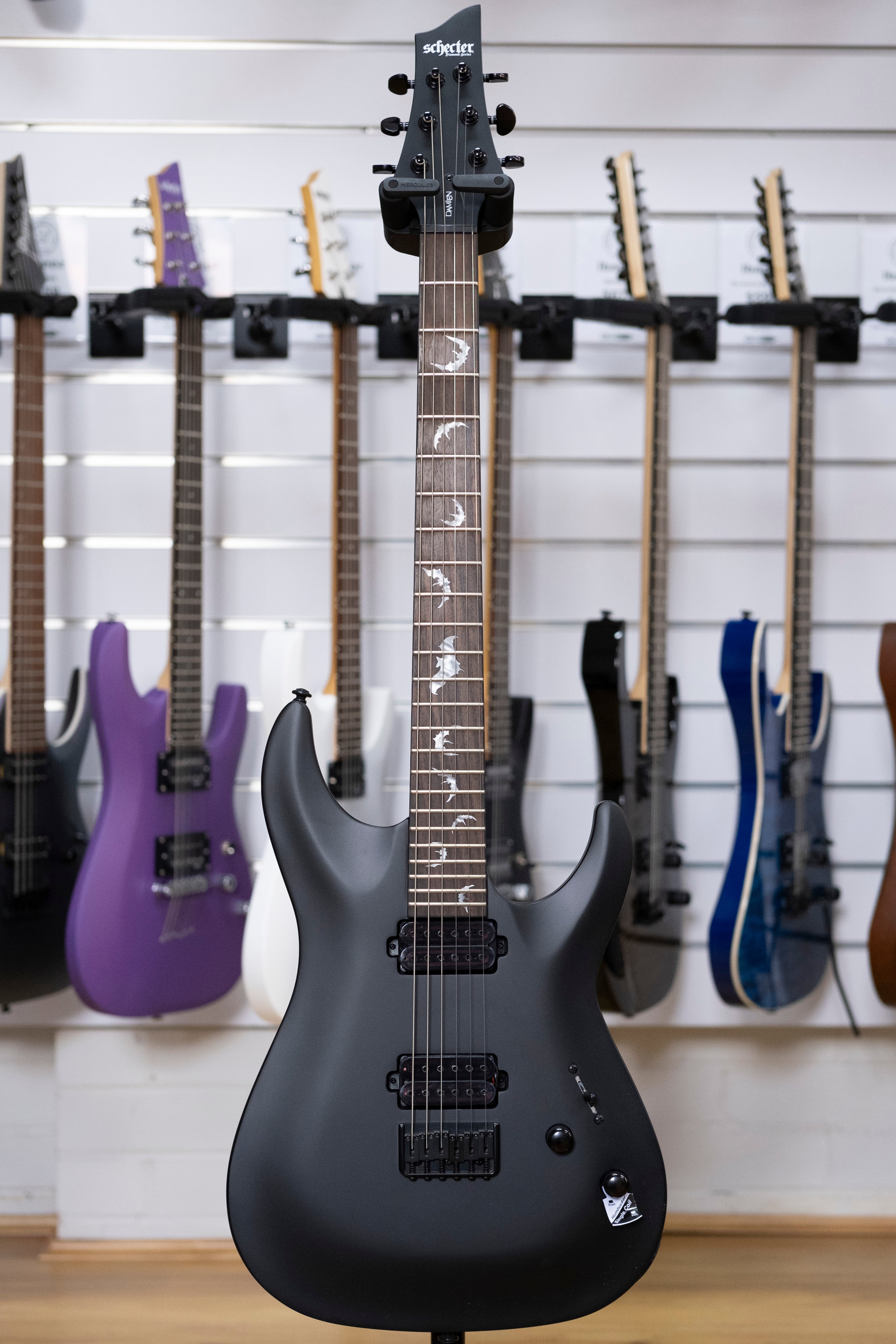 Schecter Damien-6 Electric Guitar (Satin Black)