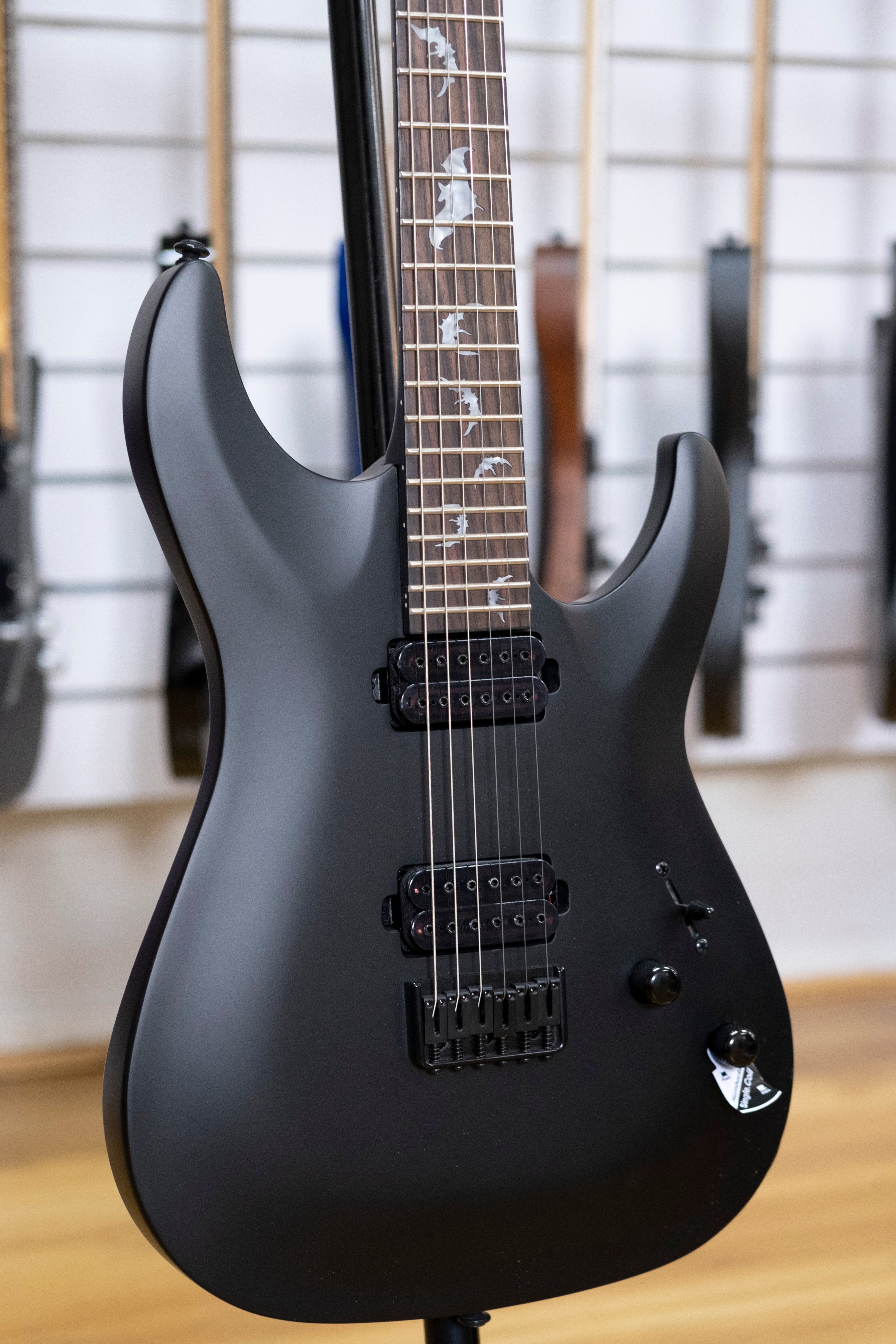 Schecter Damien-6 Electric Guitar (Satin Black)