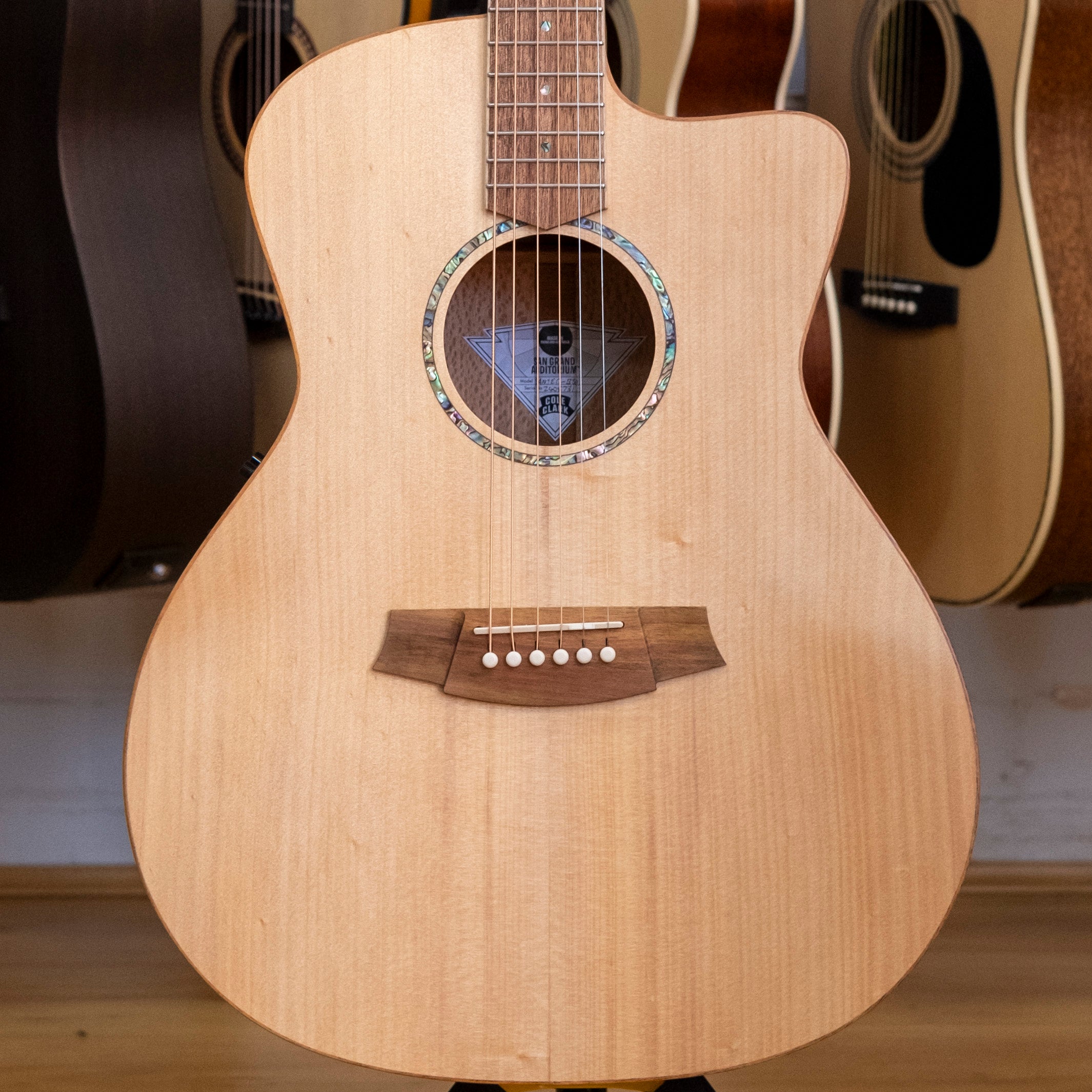 Cole Clark Studio Series Grand Auditorium Acoustic Electric Guitar (Bunya/Silky Oak)