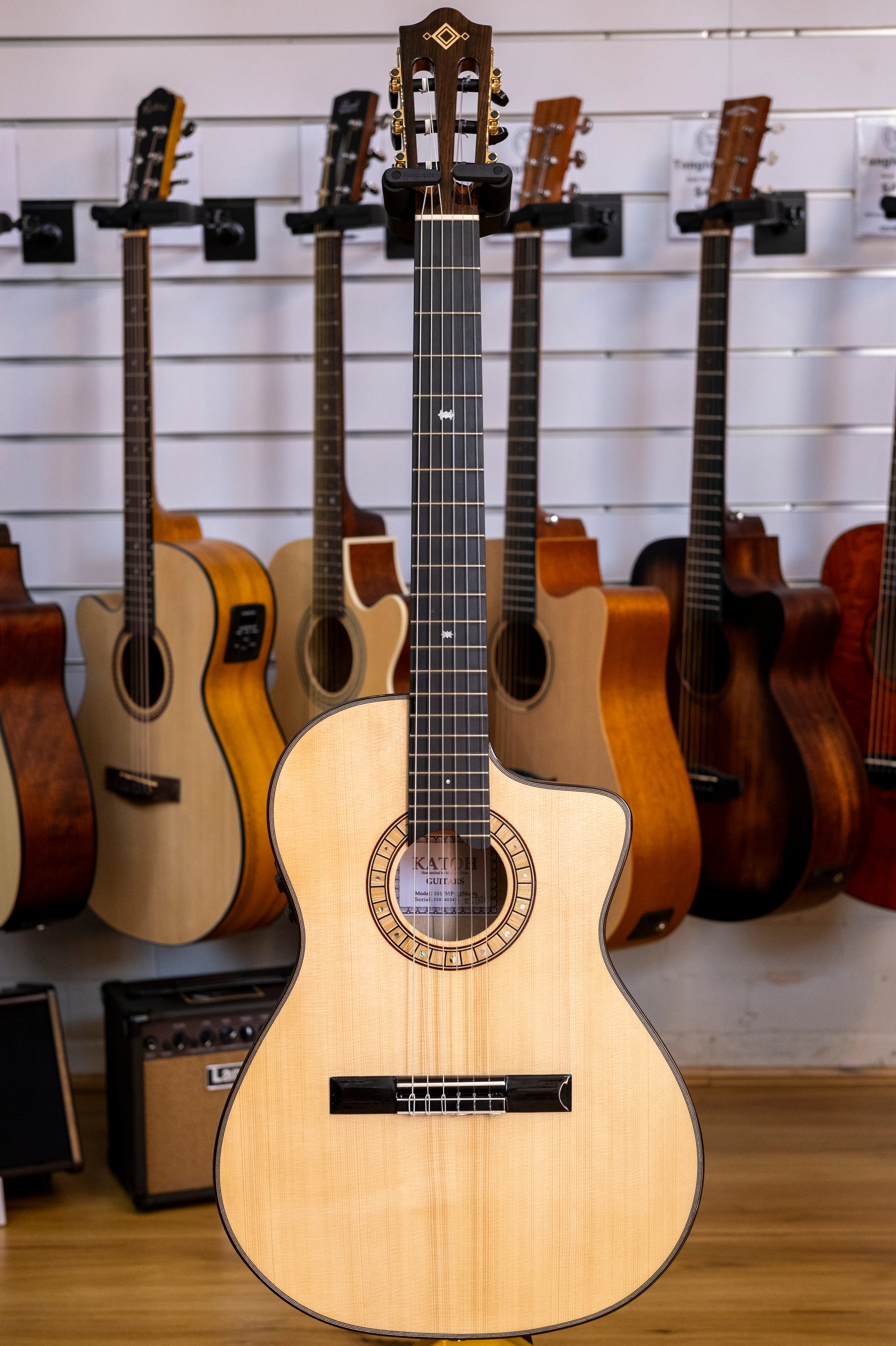 Katoh Crossover Series MP-14 Flame Maple Electric Classical Guitar