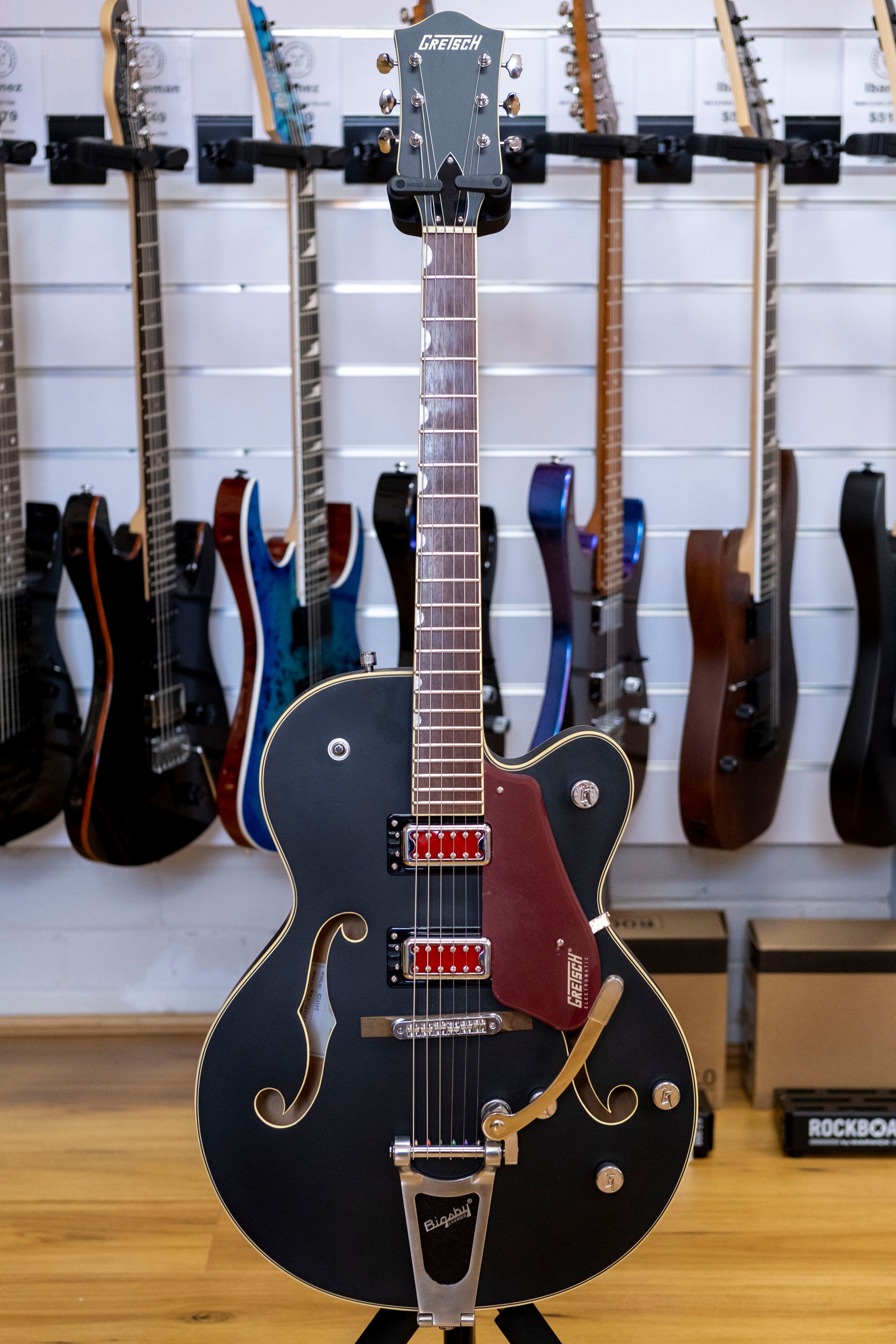 2021 Gretsch G5410T Electromatic Rat Rod Hollow Body Electric Guitar (Matte Black)