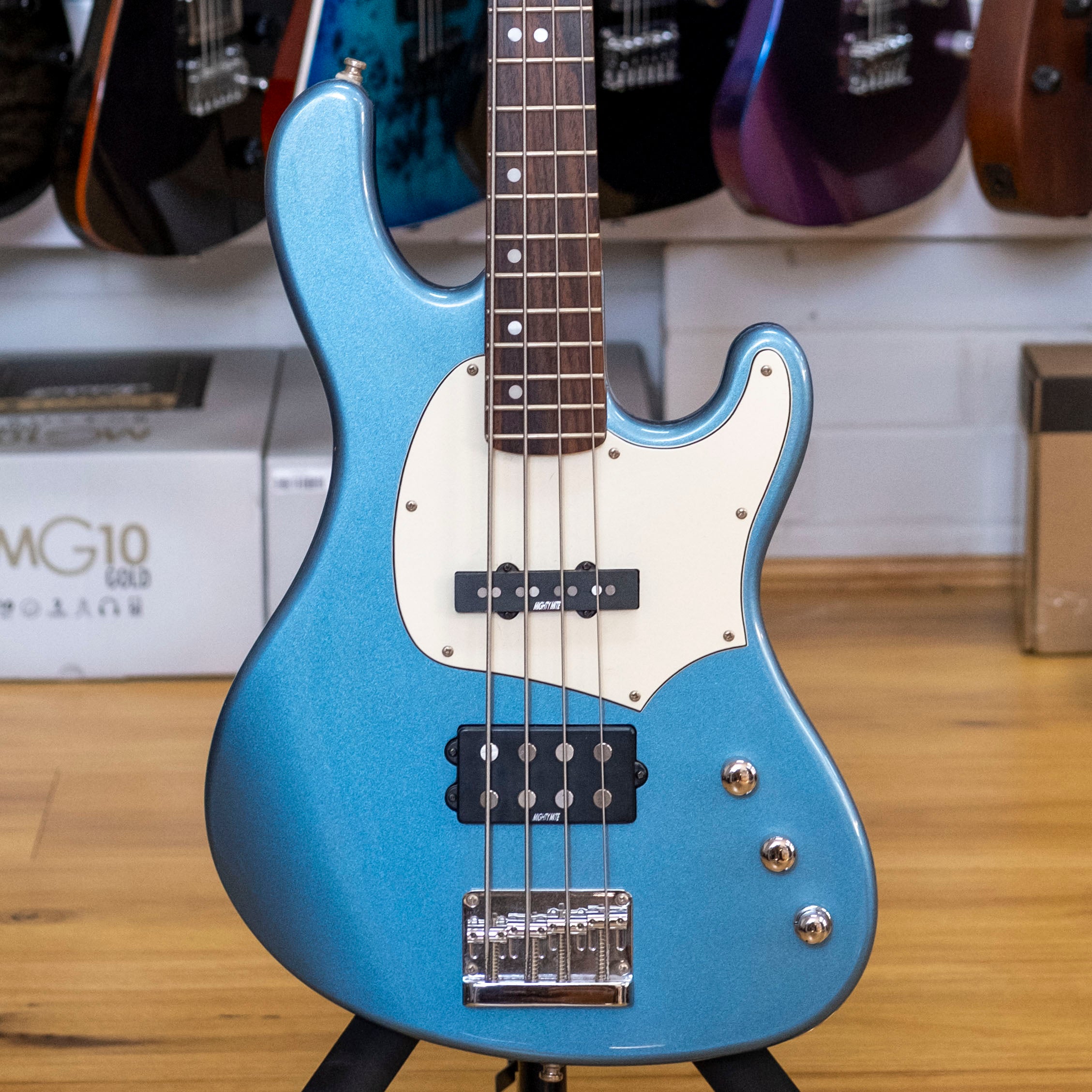 2005 Cort G Series GB34A Bass Guitar (Metallic Blue)