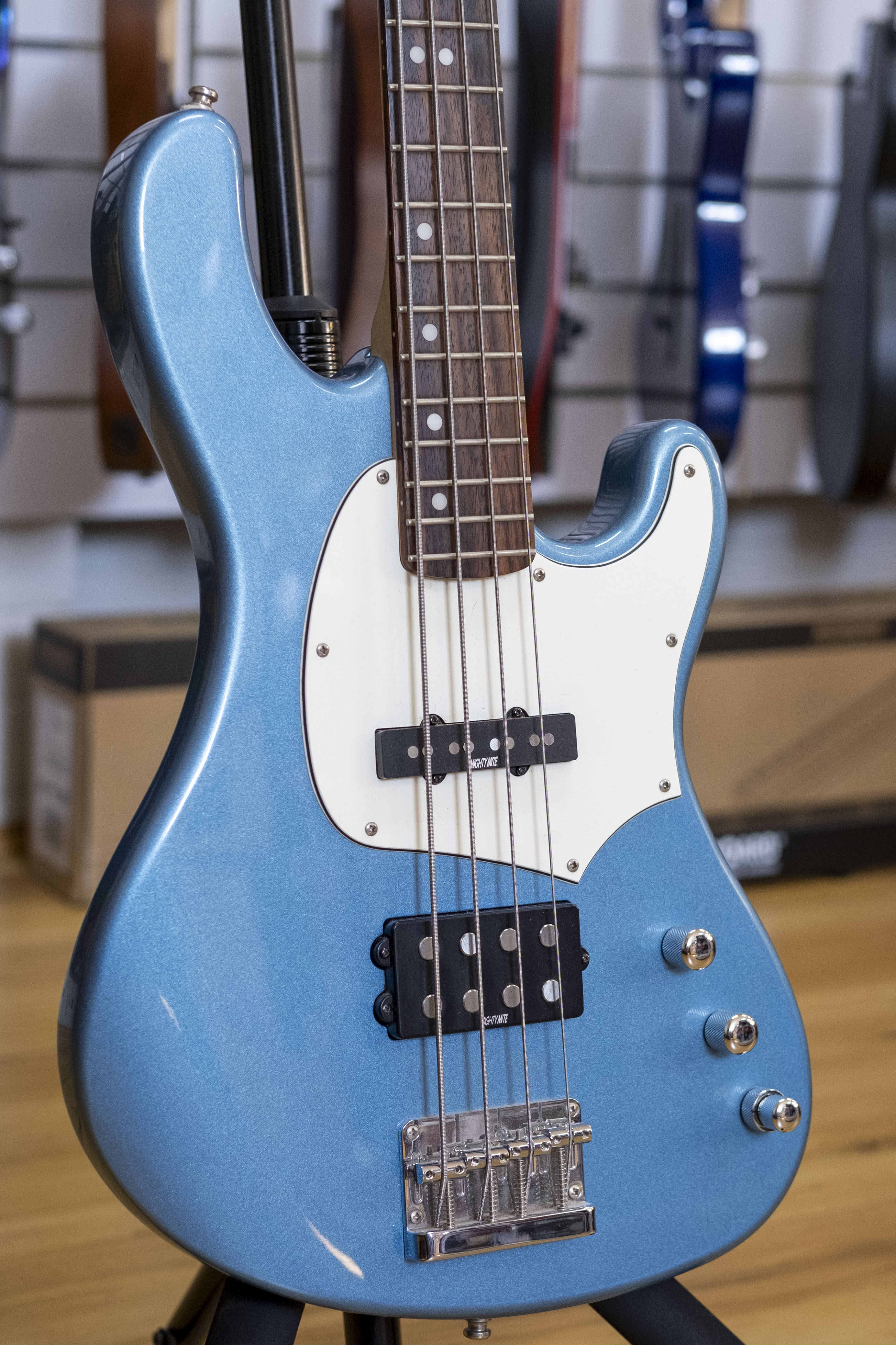 2005 Cort G Series GB34A Bass Guitar (Metallic Blue)