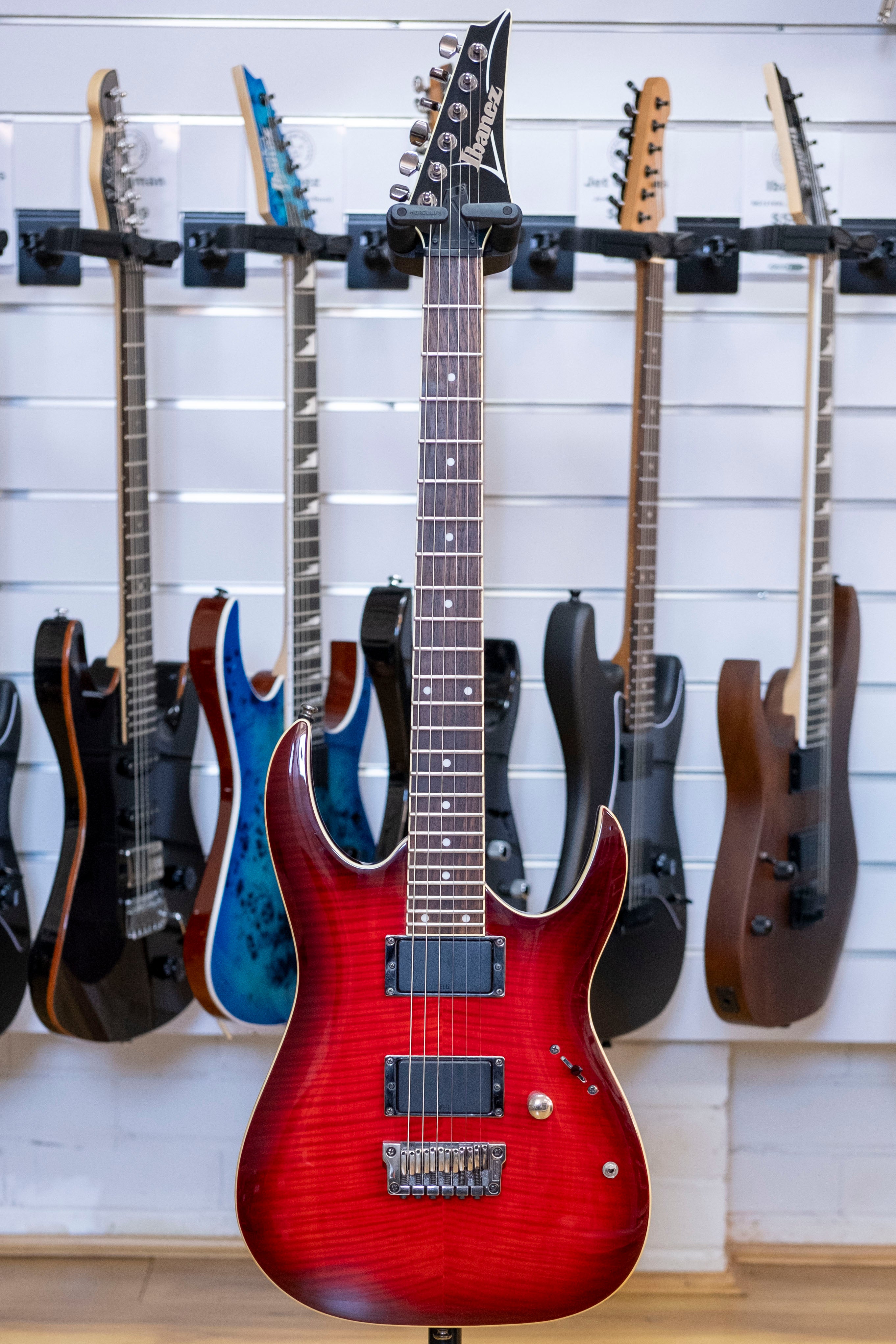 2010 Ibanez RGA42FM Electric Guitar (Transparent Red Sunburst)