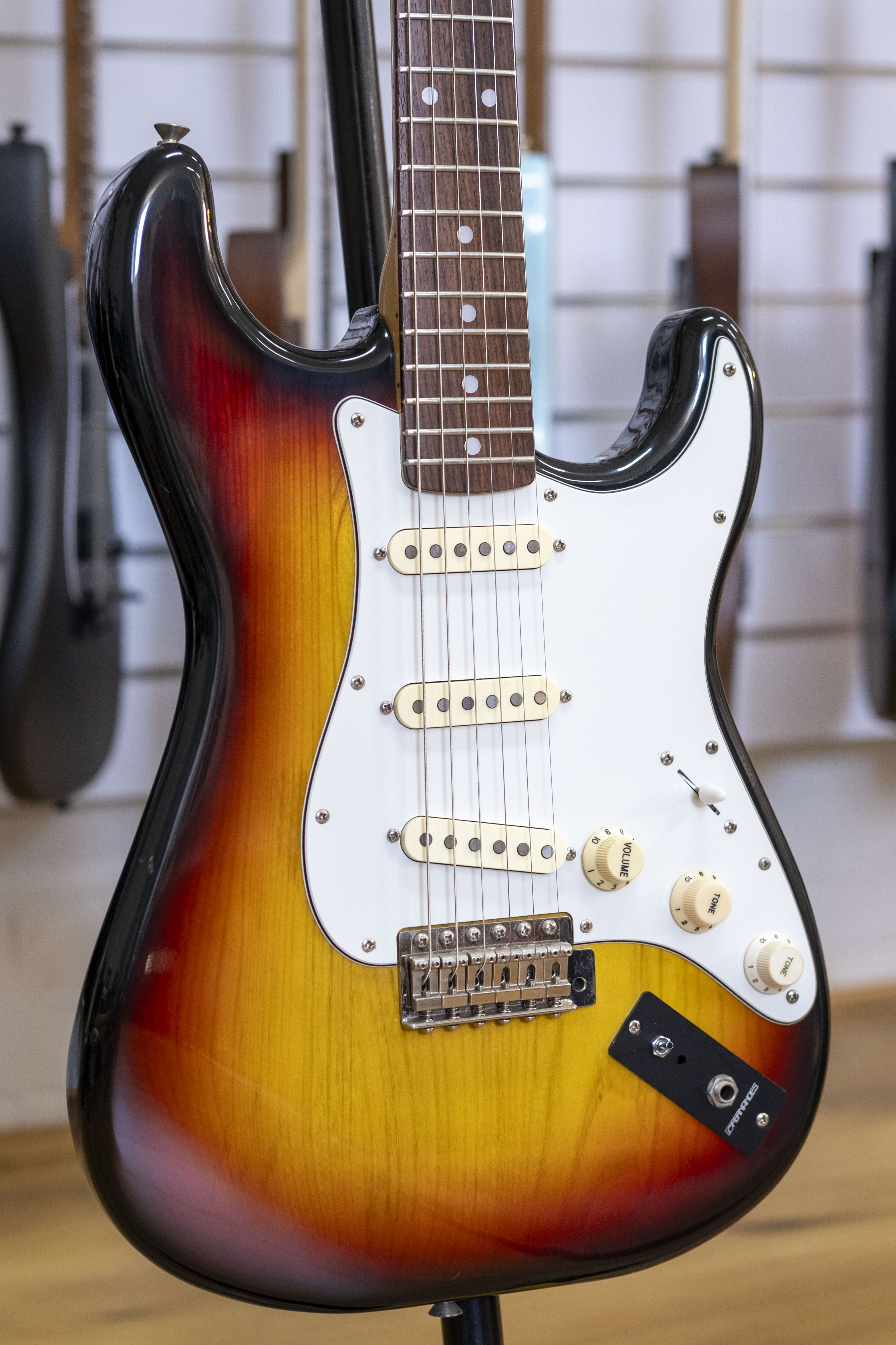 Fernandes Stone Logo FST-70 Electric Guitar (3-Tone Sunburst)