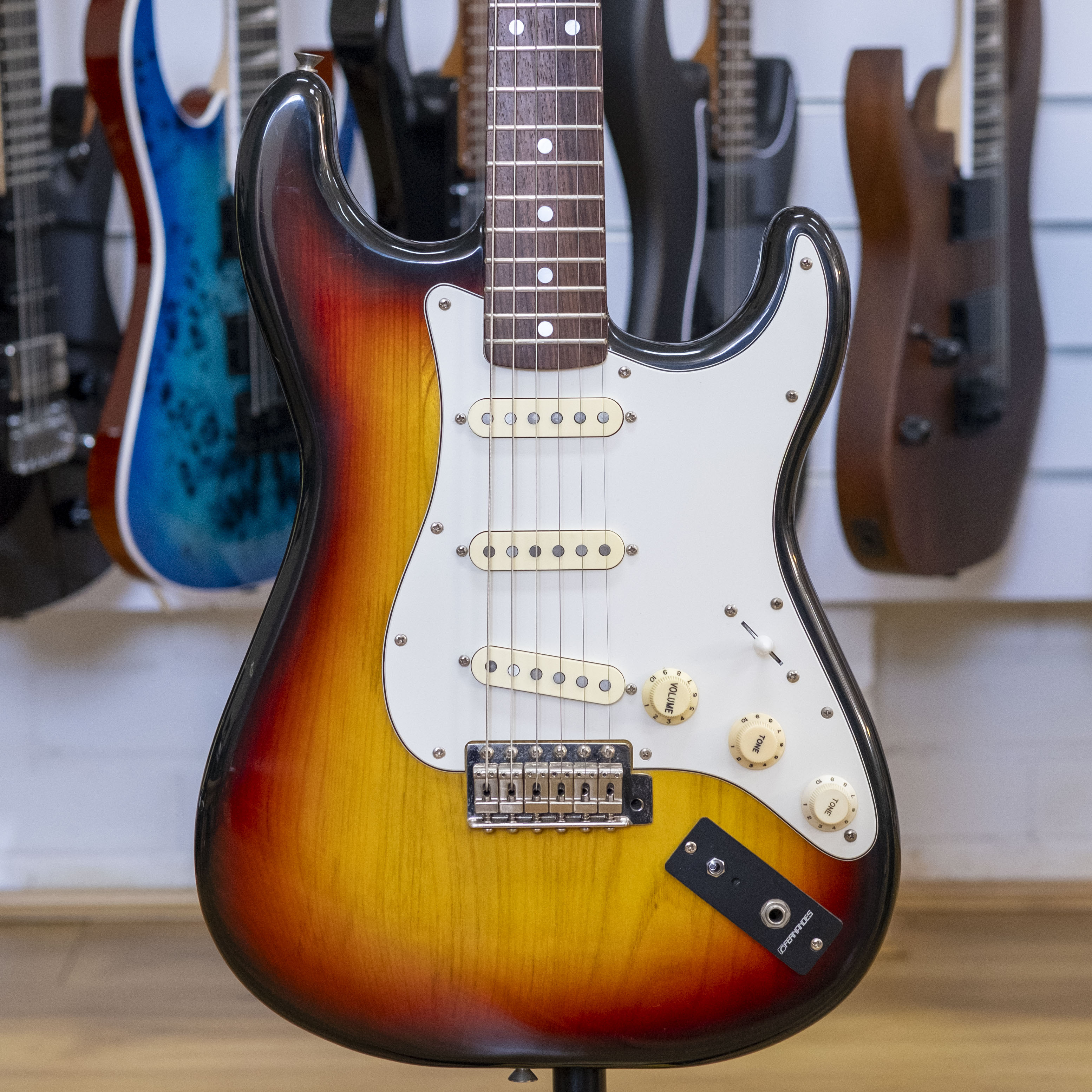 Fernandes Stone Logo FST-70 Electric Guitar (3-Tone Sunburst)