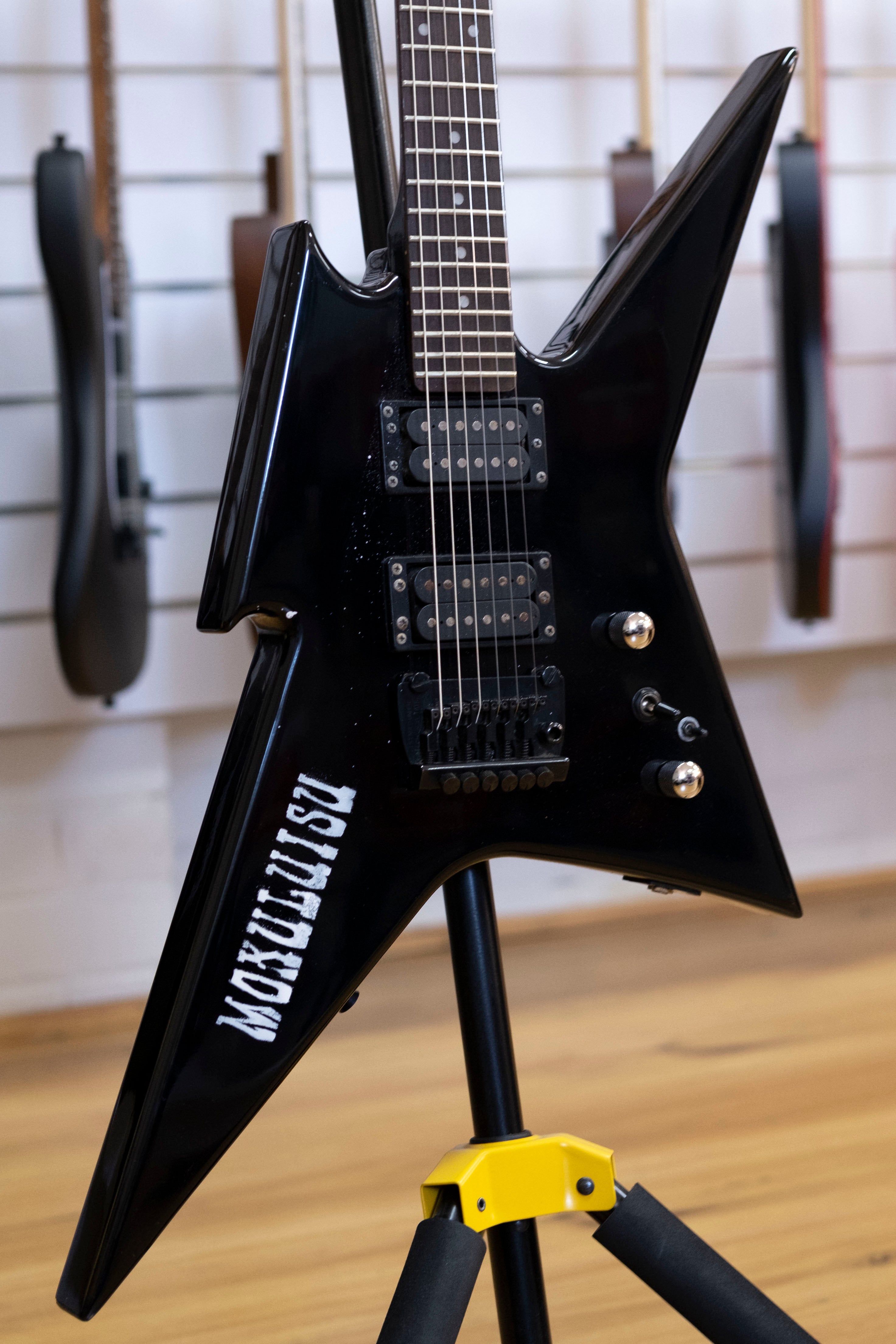 Custom 'Iron Bird' Style Electric Guitar (Black)