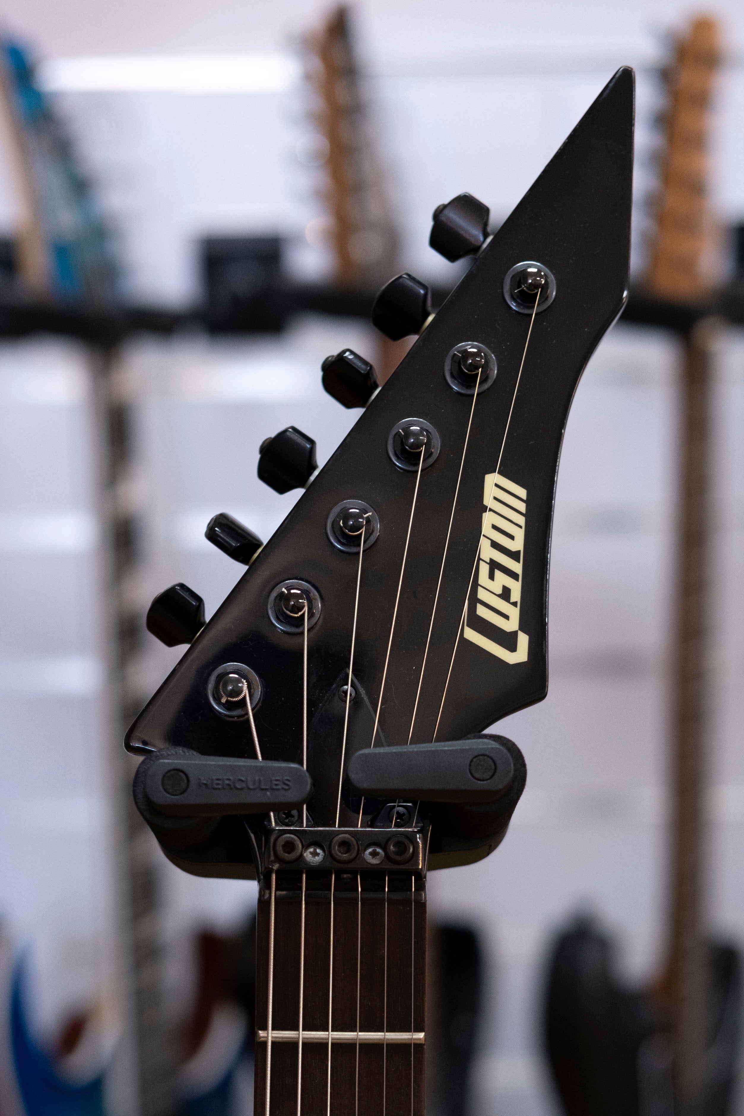 Custom 'Iron Bird' Style Electric Guitar (Black)