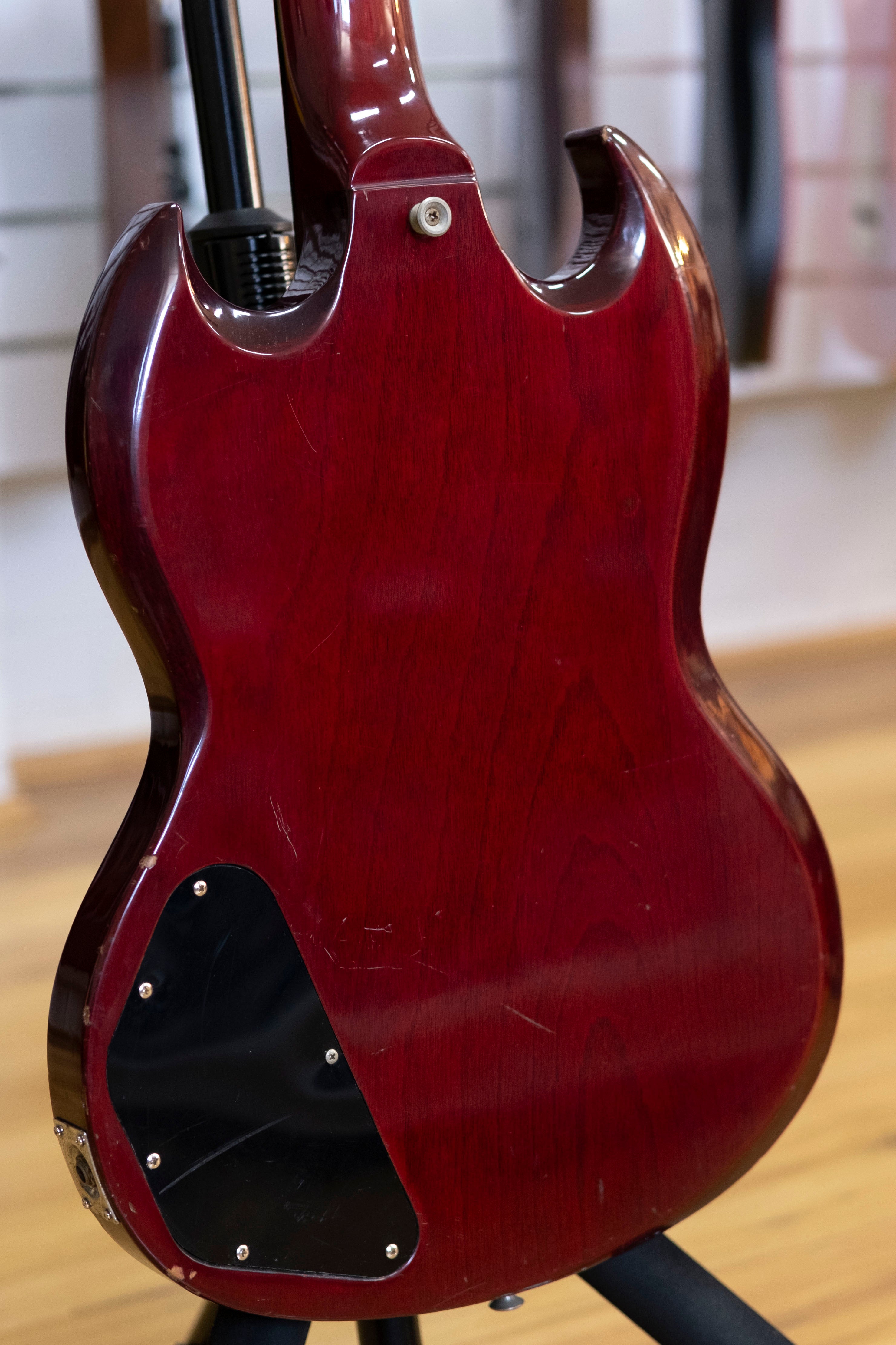 1977 Greco EB-500 'SG' Style Bass Guitar (Cherry)