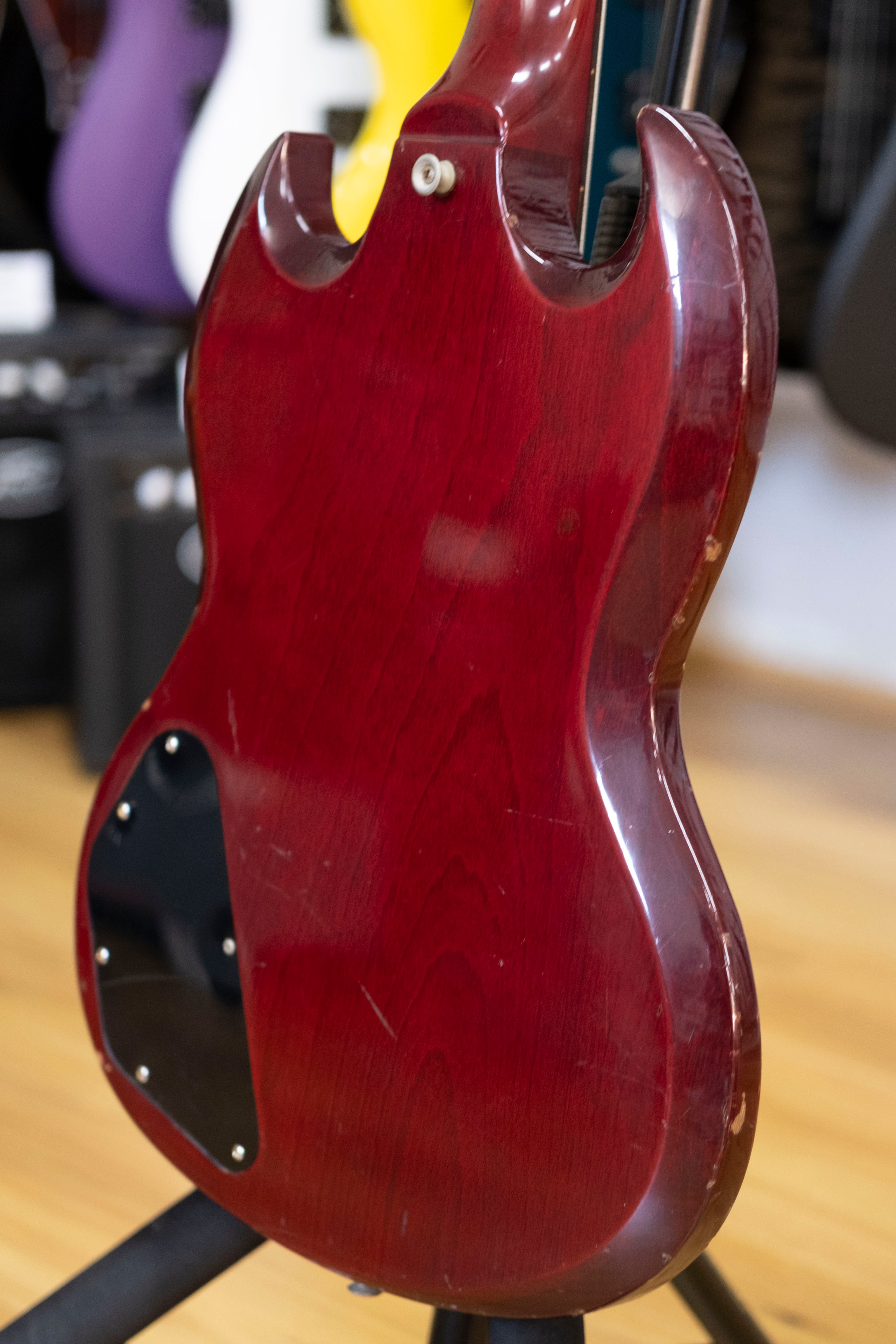 1977 Greco EB-500 'SG' Style Bass Guitar (Cherry)