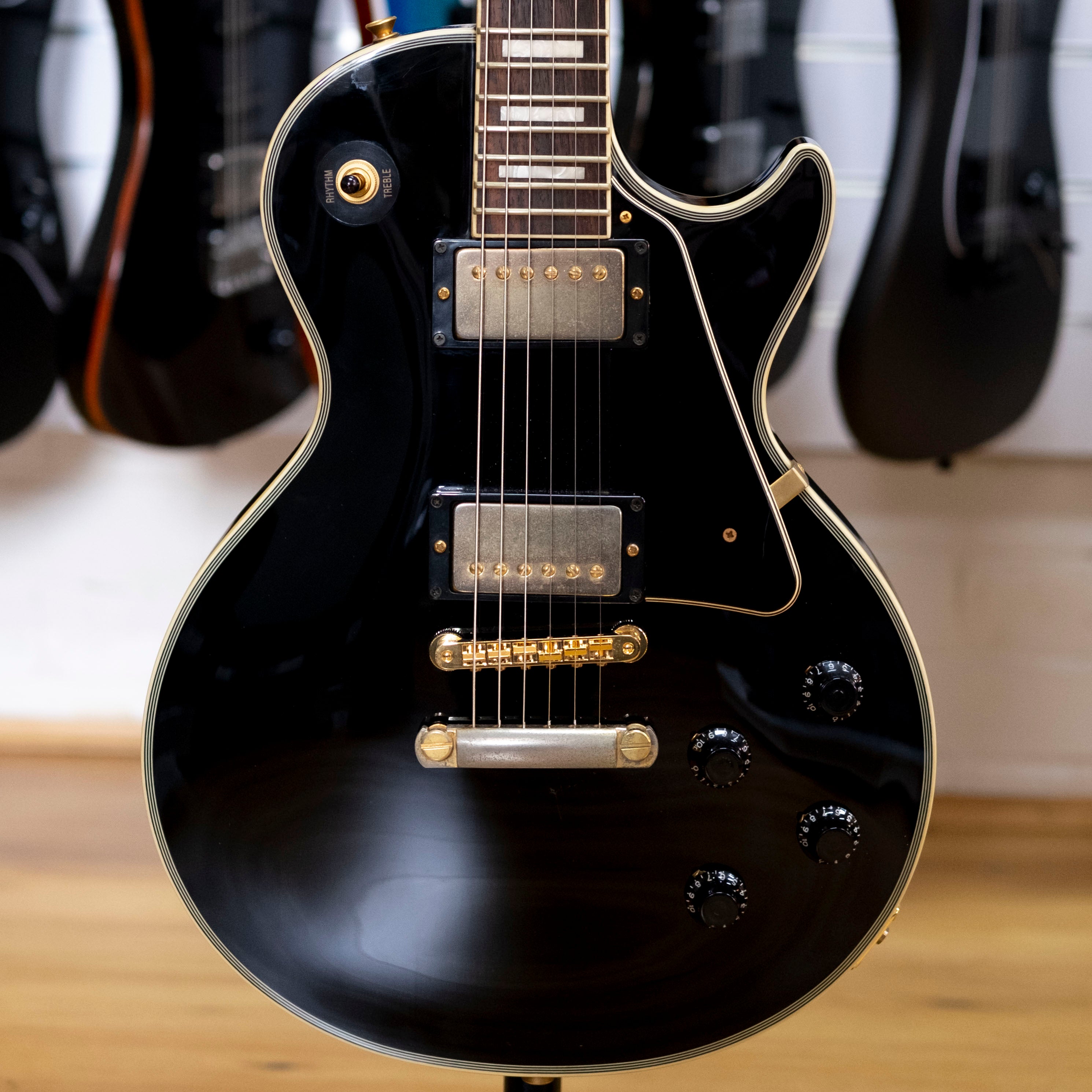 2008 Burny RLC-55 'Les Paul' Custom Style Electric Guitar (Black)