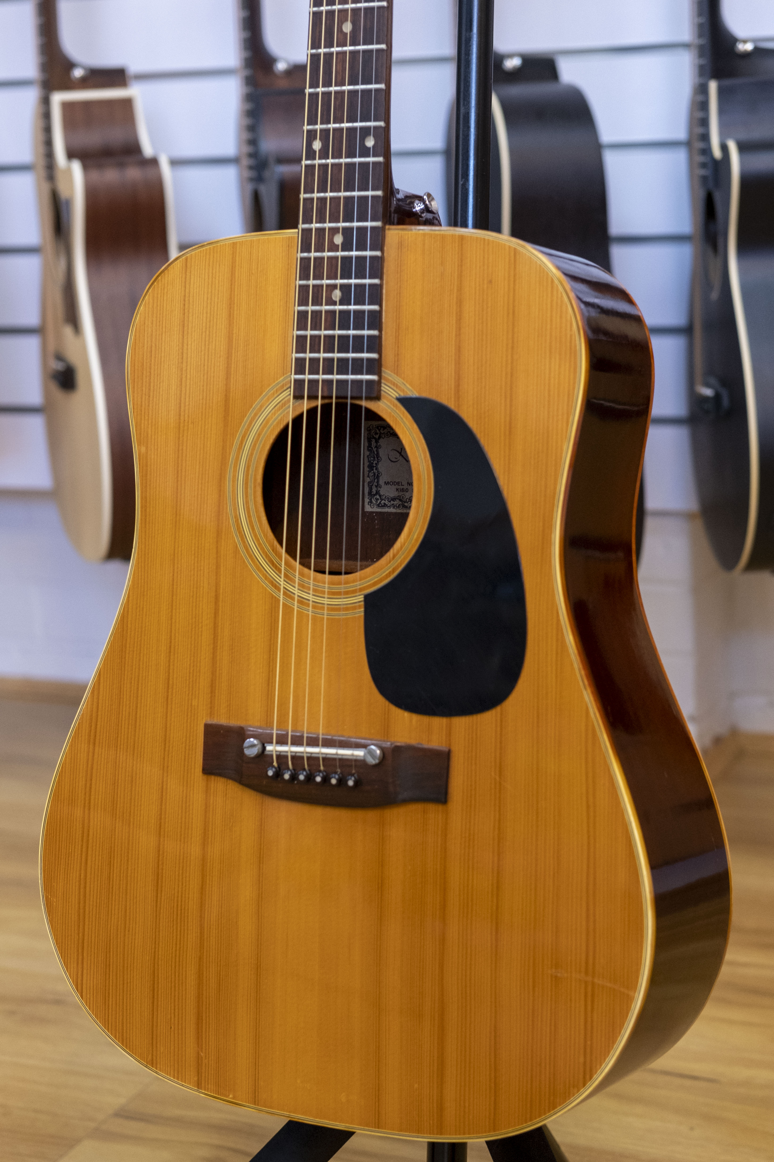 1977 Kiso Suzuki W-150 Dreadnought Acoustic Guitar