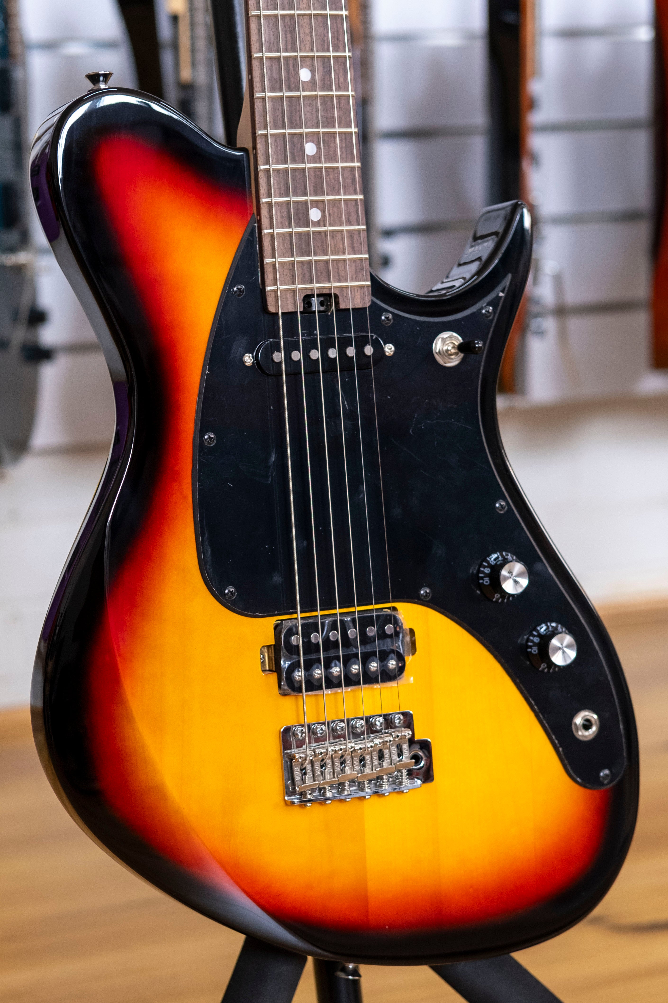 Aria Pro II Flying Joy Baritone Electric Guitar (3-Tone Sunburst)