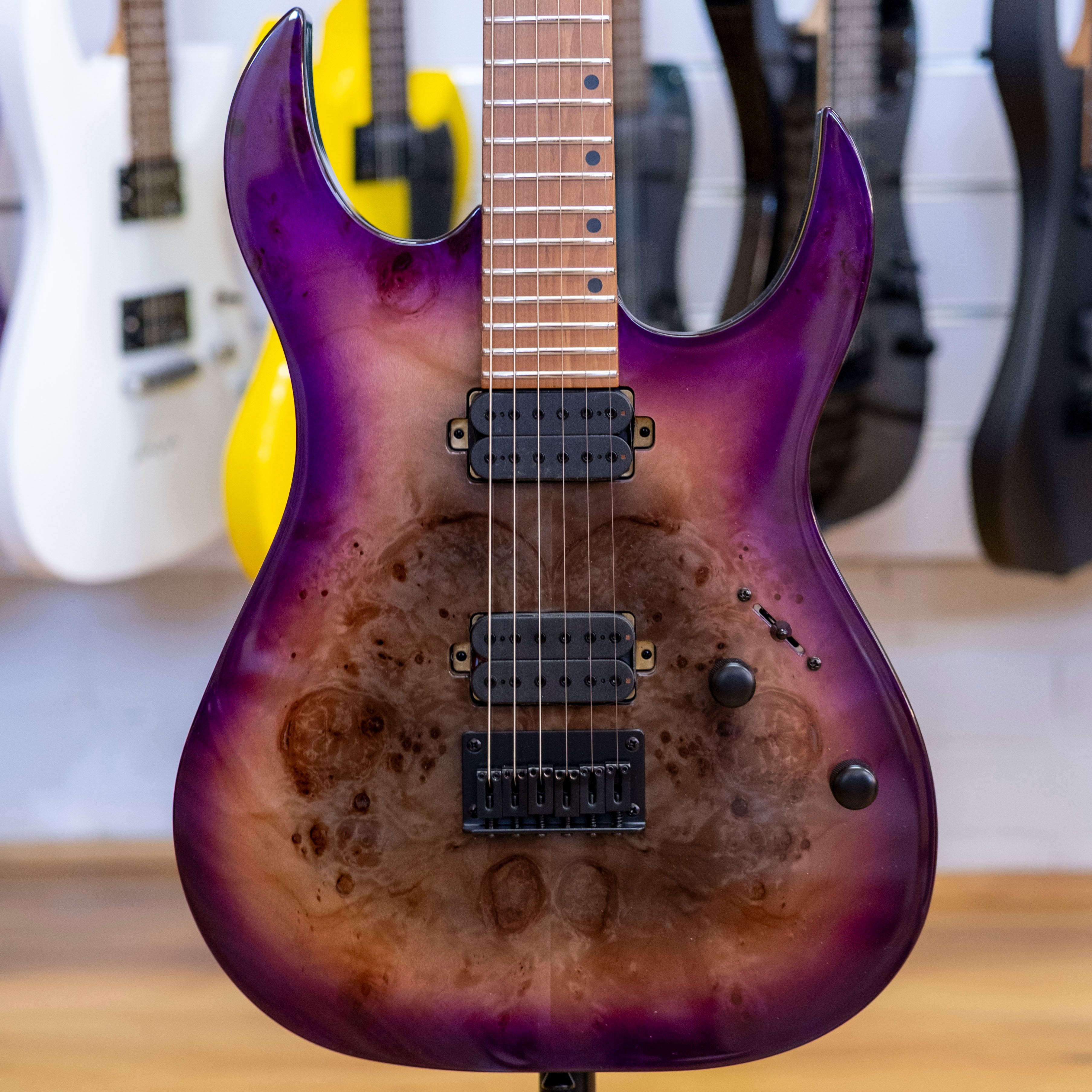 Spira Guitars 450 Series Electric Guitar (Transparent Purple)