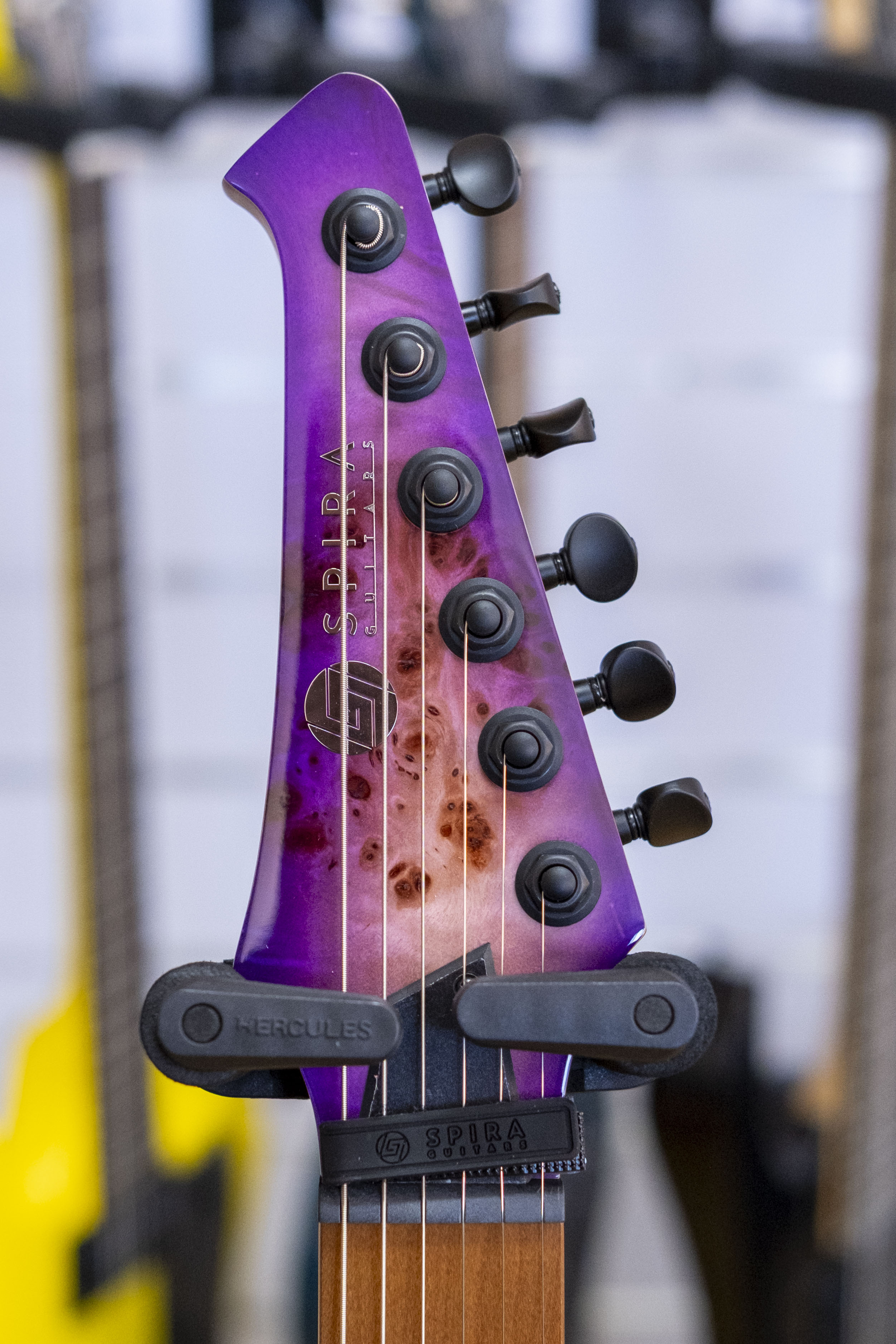 Spira Guitars 450 Series Electric Guitar (Transparent Purple)