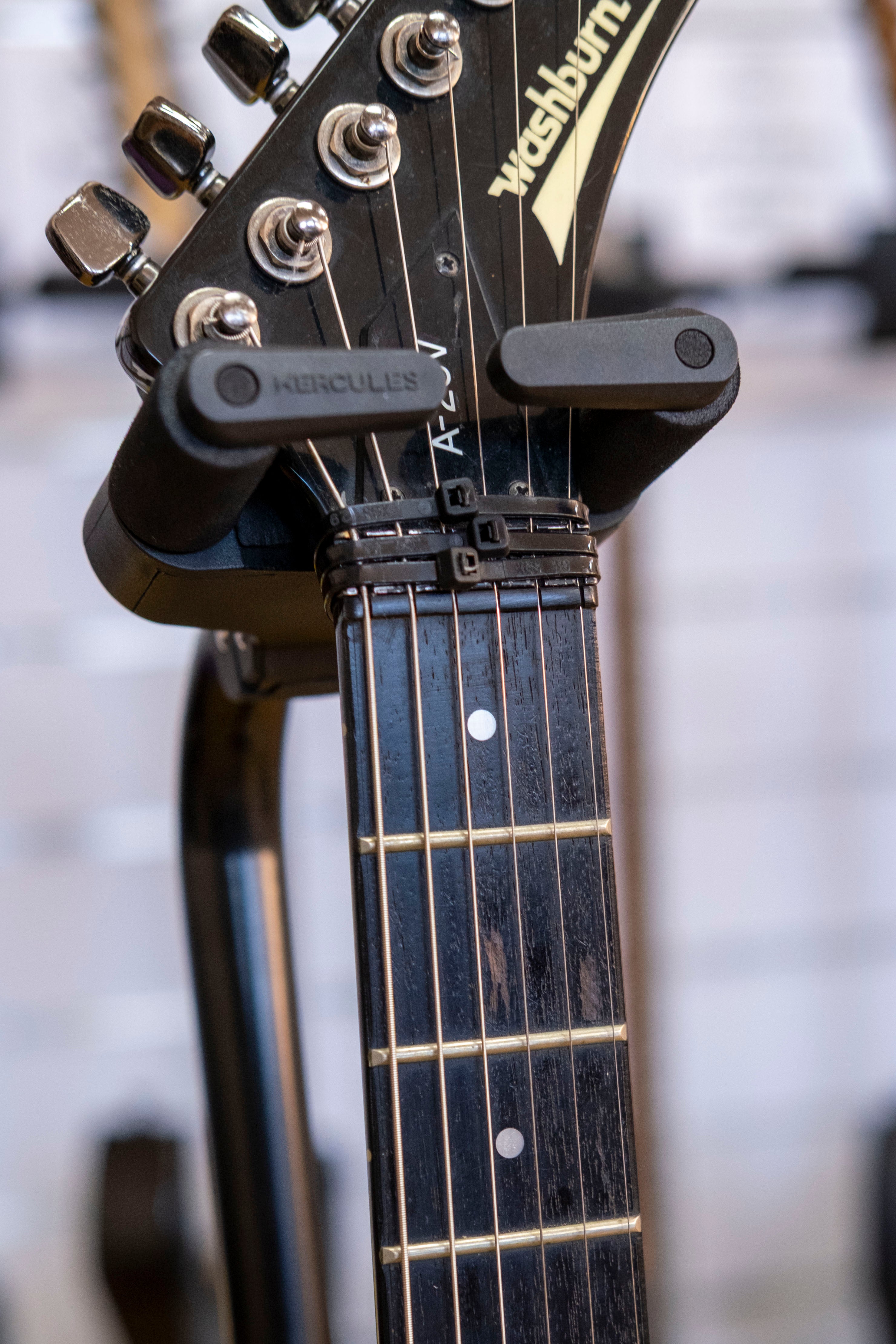 1980's Washburn A-20V Electric Guitar with Hardcase (Black)