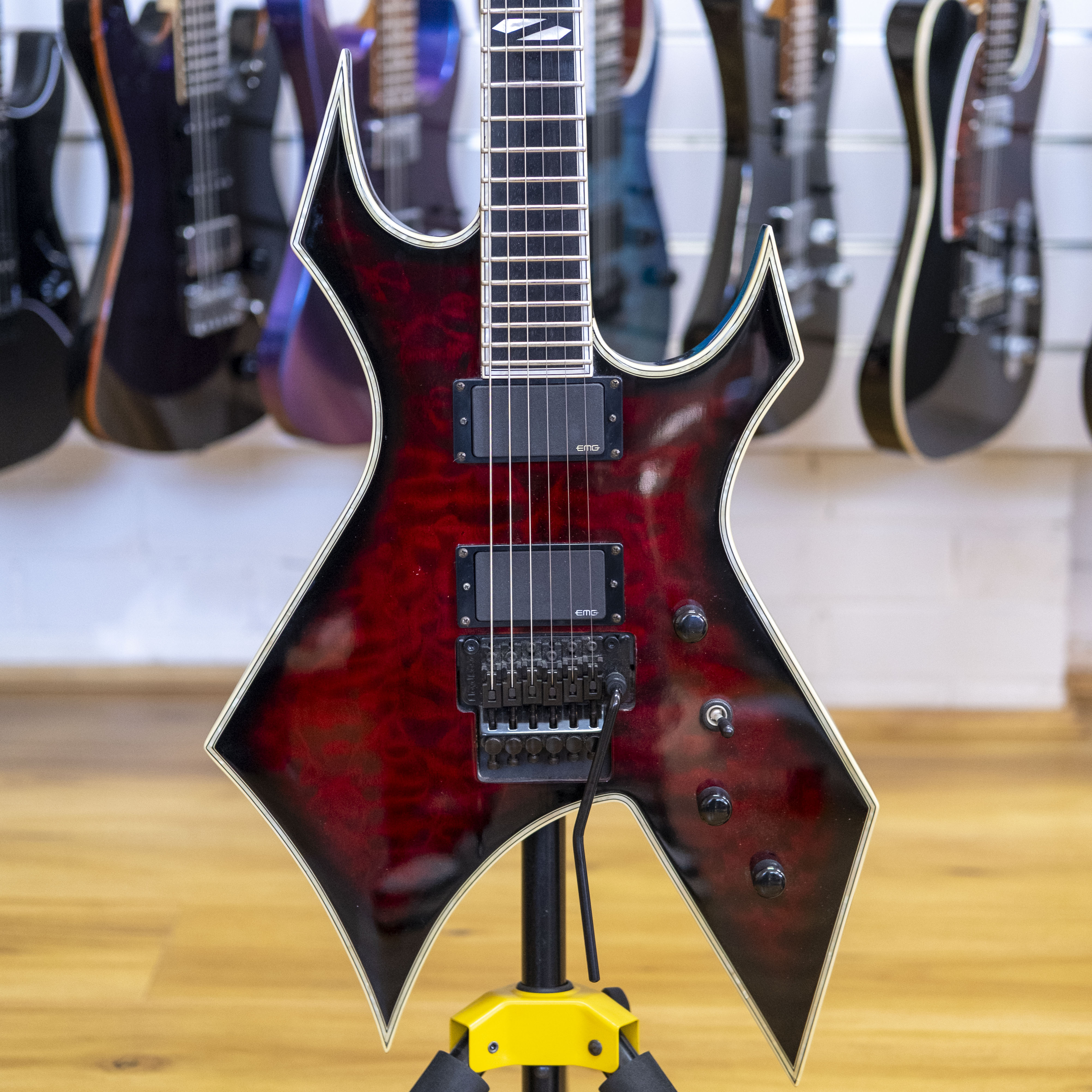 2012 BC Rich Warlock NJ Deluxe (Cherry Red Burst)