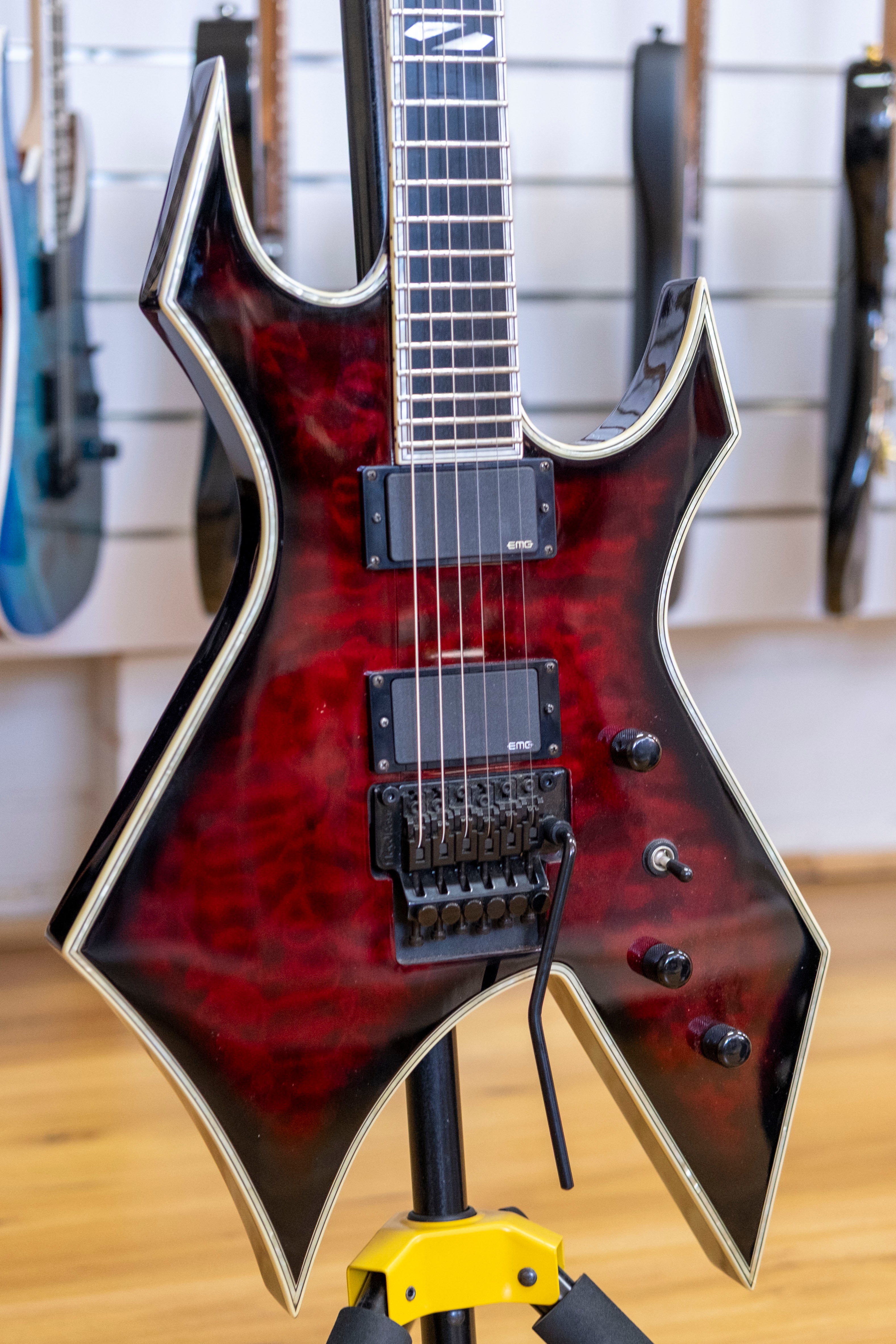 2012 BC Rich Warlock NJ Deluxe (Cherry Red Burst)