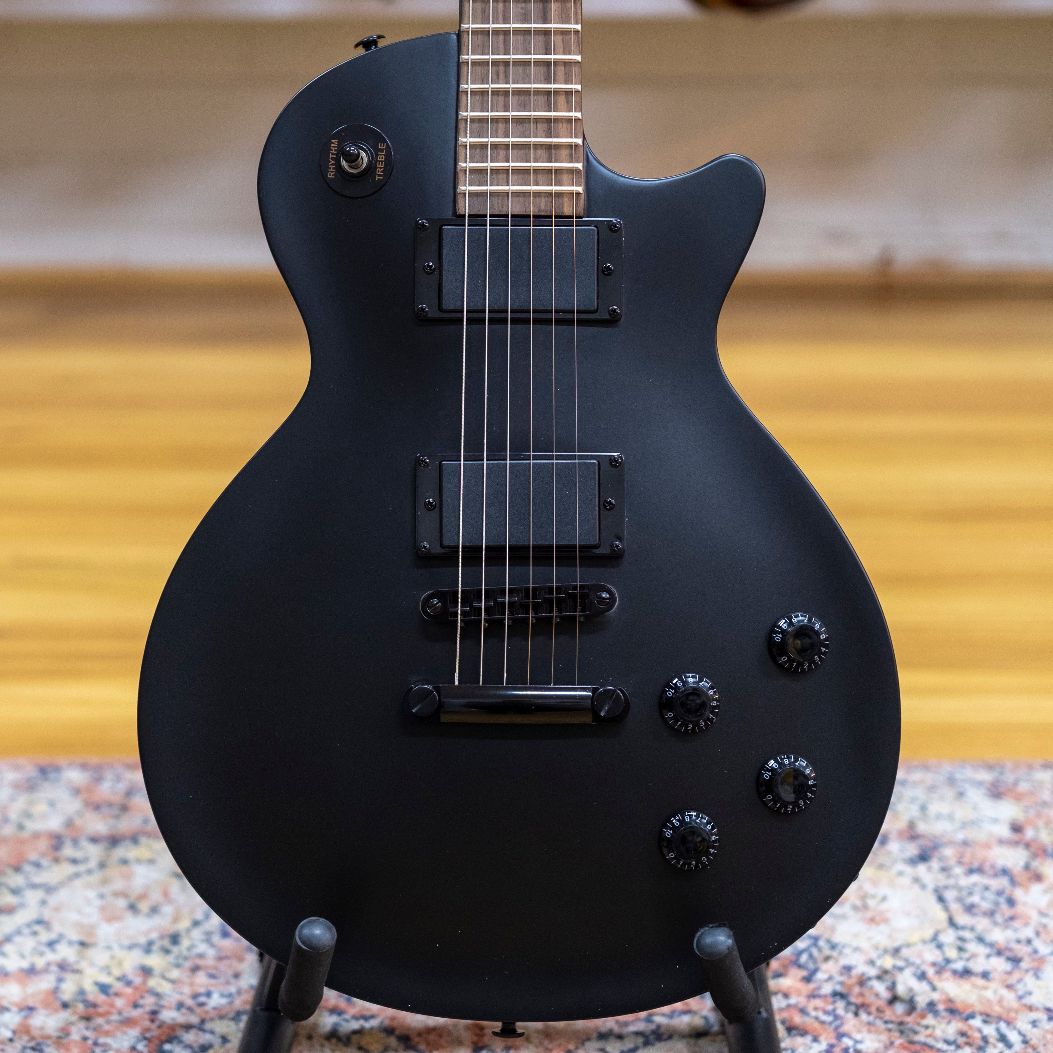 SX LEE3S Stealth 'LP' Style Electric Guitar (Satin Black)