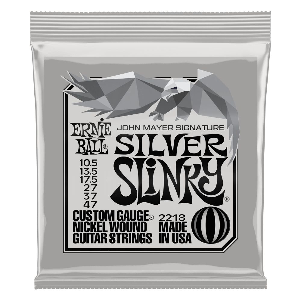 Ernie Ball John Mayer Signature Silver Slinky Electric Guitar Strings (10.5/47)