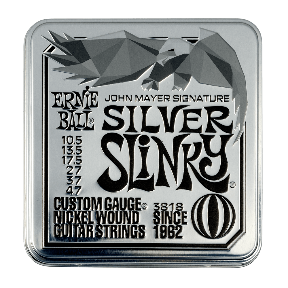 Ernie Ball John Mayer Signature Silver Slinky Electric Guitar Strings (10.5/47) (3-Pack)