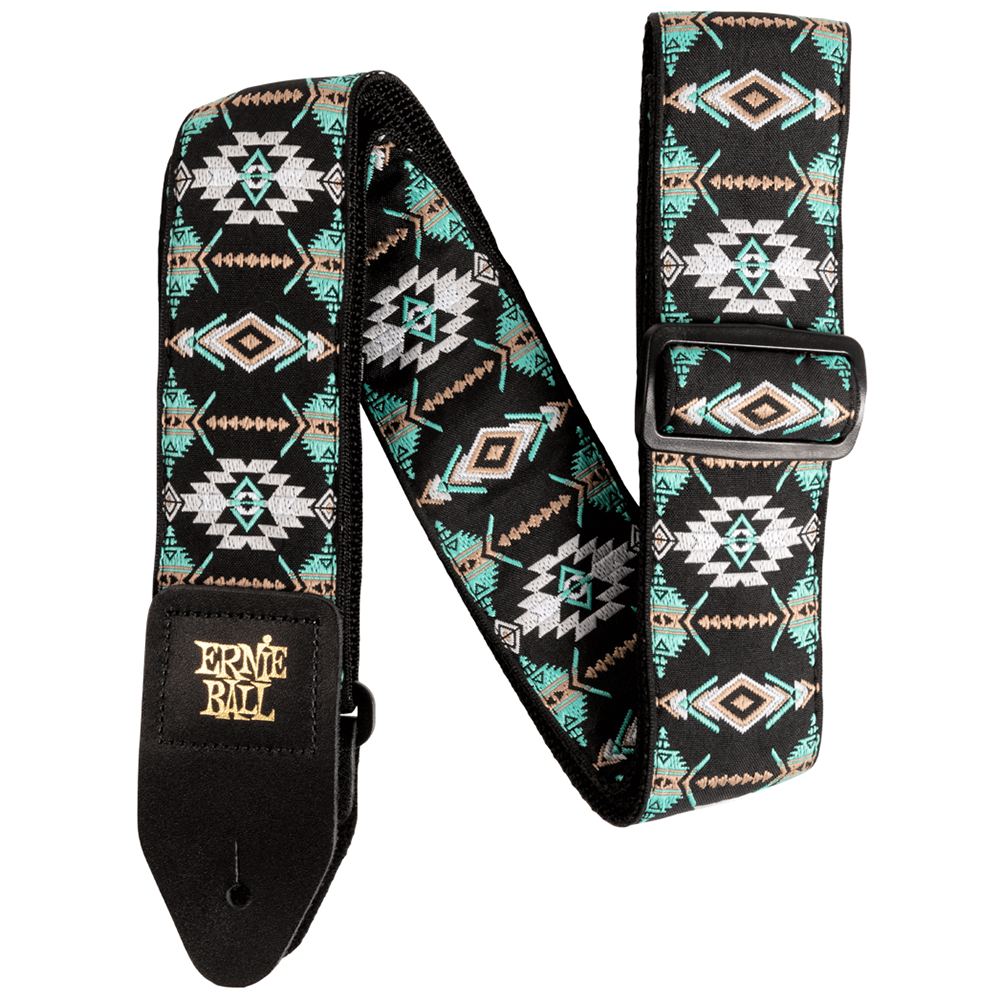 Ernie Ball Southwestern Turquoise Jacquard Guitar Strap