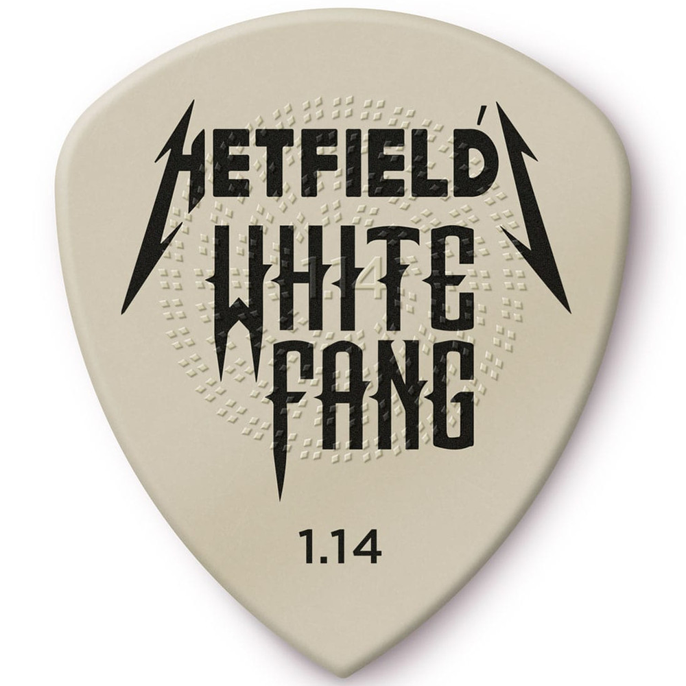 Jim Dunlop 1.14mm James Hetfield White Fang Custom Flow Guitar Picks (6-Pack)